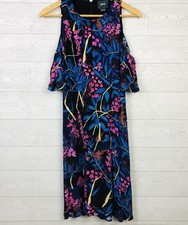 Maeve Anthropologie Women’s Elia Floral Cold Shoulder Dress Short Sleeve Size 2