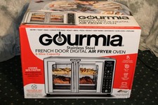 Gourmia 1700W 6-Slice Digital Toaster Oven Air Fryer Stainless Steel NEW SEALED