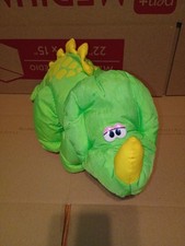 Vintage 1992 Fisher Price Puffalump Dino Roar Triceratops Plush - Works.