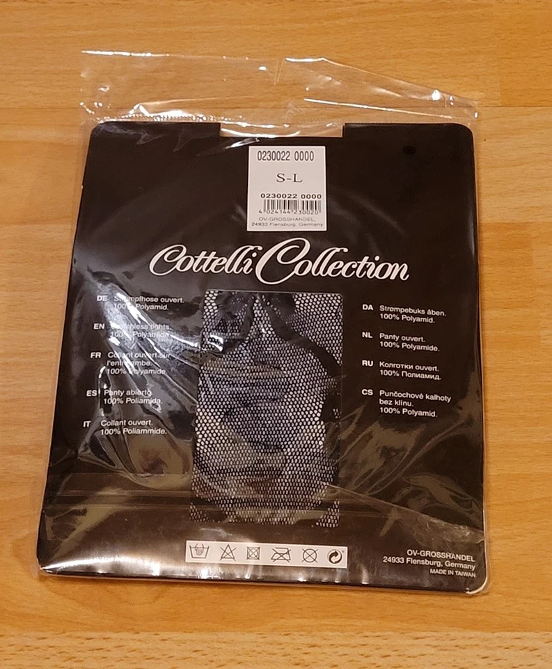 Cottelli Collection Damen Strumpfhose ouvert Spitze Netz - Bild 4 von 4