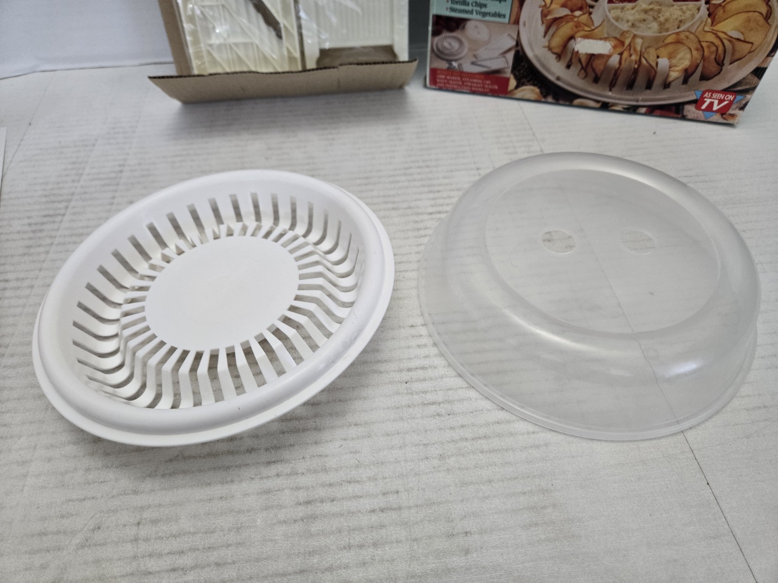 K-TEL Micro-Chip Microwave Potato Chip Maker As Seen On TV 1995 FREE SHIPPING