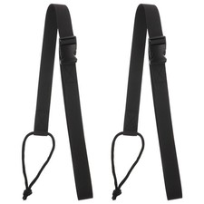 2 Pcs Snowboard Leash Bindings Straps Adjustable Retractable Tow