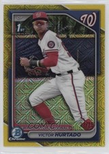 2024 Bowman Chrome Mega Box Yellow Mojo Refractor 71/75 Victor Hurtado 11o2