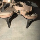 BCB Generation Faux leather black  heels with gold accents size 8  — photo 4