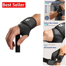 2 x Compression Wrist Braces for Tendonitis and Arthritis - Soft Thumb Opening