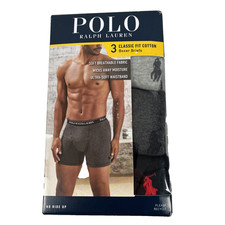 Polo Ralph Lauren Men's Small 28-30" Classic Fit Cotton Boxer Briefs 3-Pack 45