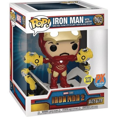 Funko Pop! Deluxe Marvel: Iron Man 2 - Iron Man MKIV with Gantry