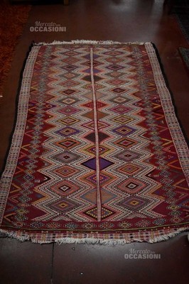 Peruanischer Teppich Bunt Leicht Verschiedene Mängel 140x200 cm