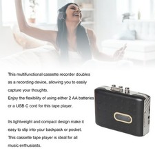 Portable Cassette Tape Recorder With USB C Converter For Music Lovers LSIV ZQQG