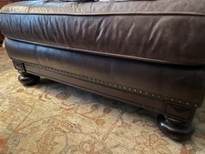 Bernhardt Ottoman - Bench Brown Leather, Used