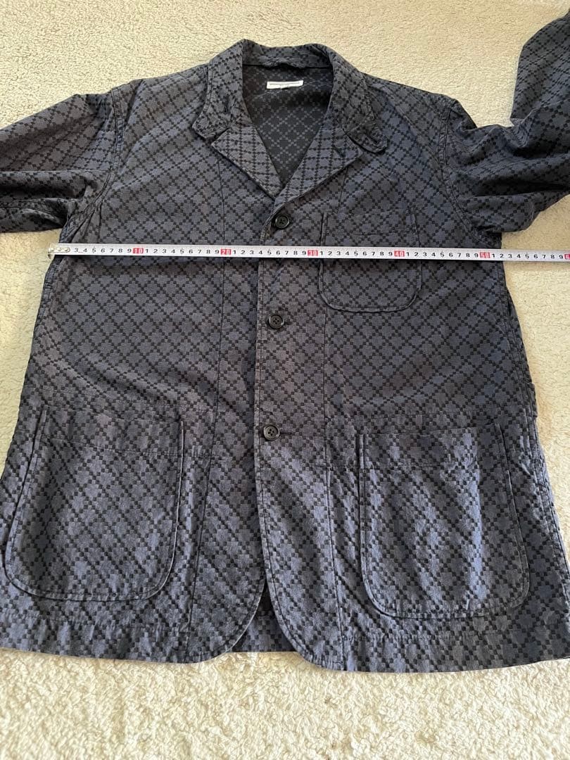 Engineered Garments Navy patterned blazer & rever… - image 19