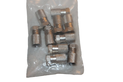 10x SAT-F-STECKER-7mm-PREMIUM VERNICKELT-DVB-TV-HD-NEU