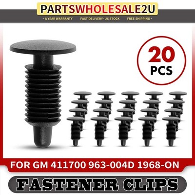 20Pcs 7.14 mm Single Head Trim Panel Retainer Fasteners for GM 411700 1968-On