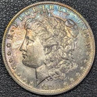1883-O Morgan Dollar $1 UNC! STUNNING TONING! - Old Glory C&C Weekly 1c Auction!