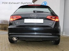  Racing-Sportauspuffanlage ab Kat Audi A3 8V Sportback 1.5 TFSI 160x90mm oval