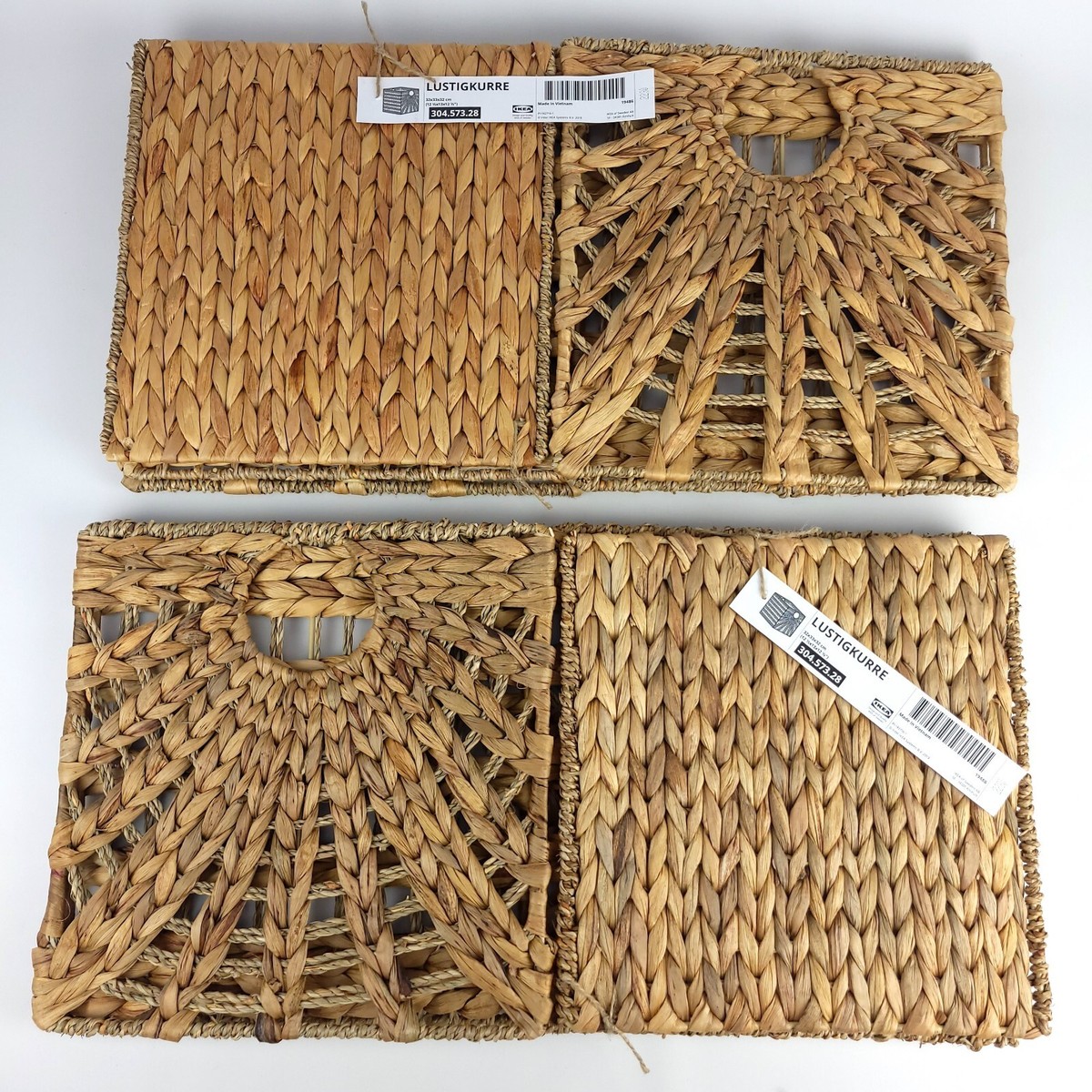☆ IKEAイケア☆ LUSTIGKURRE ルスティグクルレ バスケット☆ LUSTIGKURRE basket, natural water hyacinth/seagrass, 12