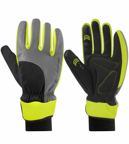 Aero Tech Gel Padded Palm - Reflective, Insulated Full Finger Cycling Gloves - Picture 13 of 15