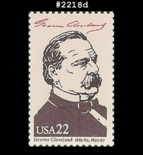USA4 #2218d MNH 22nd and 24th Grover Cleveland