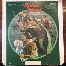 RCA CED SelectaVision VideoDisc Movie Errol Flynn The Adventures of Robin Hood