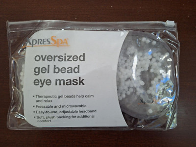 Oversized Gel Bead Eye Mask for Puffy or Dry Eyes Headaches Sinus~NWOT