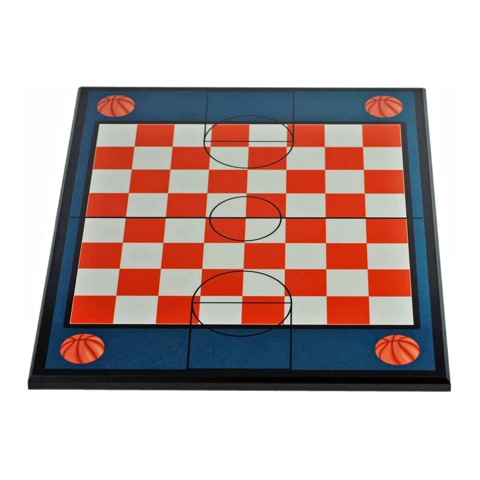 WE Games Basketball Themed Laminate Chess Board, 20 in. - Image 2 of 3