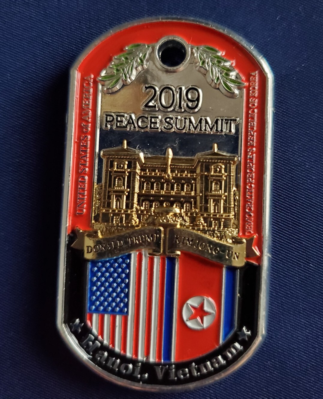 Visit of Pres Trump to Hanoi Vietnam 2019 Peace Summit. Coin NEW. # 134 of 200