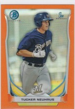 2014 Bowman Chrome Orange Refractor #BCP59 Tucker Neuhaus /25 Free Shipping!