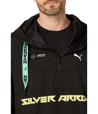 PUMA Mercedes AMG Petronas Motorsport MAPM Black Street Jacket