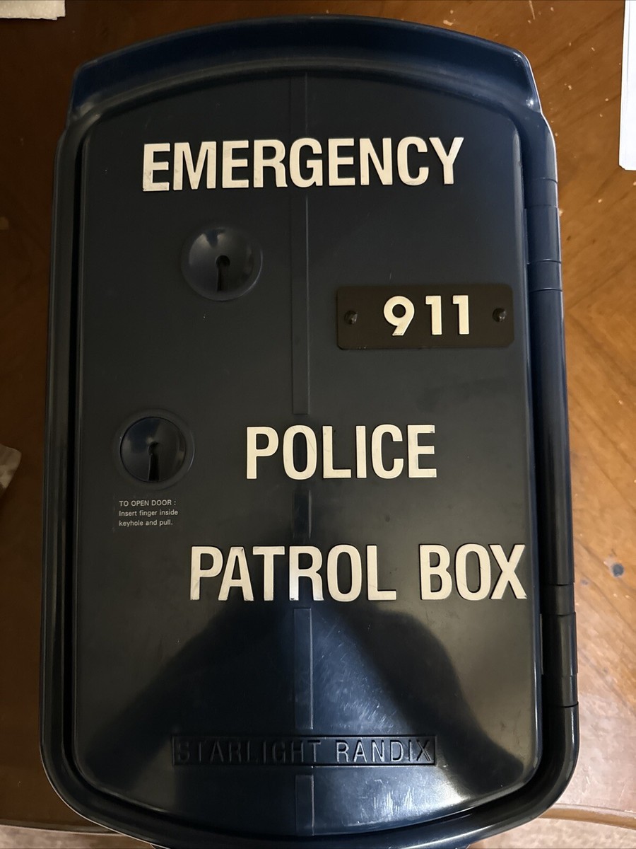 Vntg Police Emergency Patrol Box 911 Telephone Starlight Randix PB
