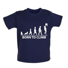 Born To Rock Climb - Baby T-Shirt / Babygrow - Climber Climbing Indoor Outdoor