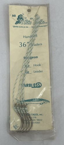 Fish Tales Leader a mano 36" per storione senza spine (lotto di 4) - Foto 2 di 3
