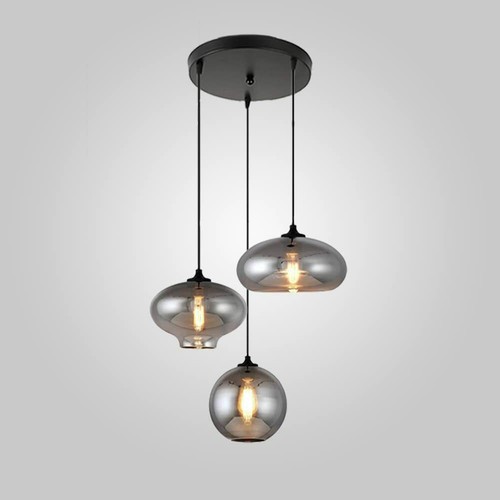 Cluster Pendant Lights 3 Lights Vintage 