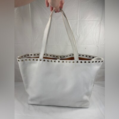 Laggo white leather shoulder bag