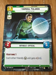STAR WARS UNLIMITED TWILIGHT OF THE REPUBLIC HYPERSPACE RARE: ADMIRAL YULAREN
