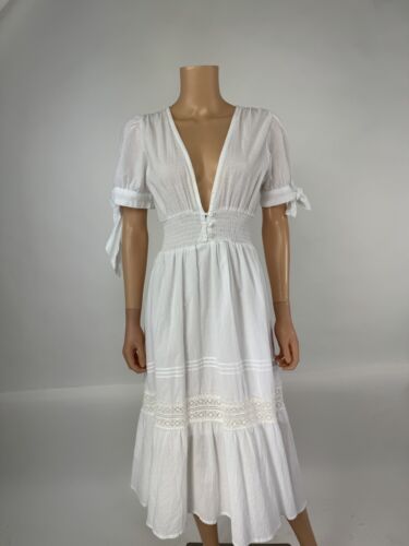 CLEOBELLA White Midi Dress - Size Small