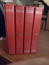 Boxed 4 Book Red Photo Albums Set 144 5 X 3 1/2 Picture Pockets