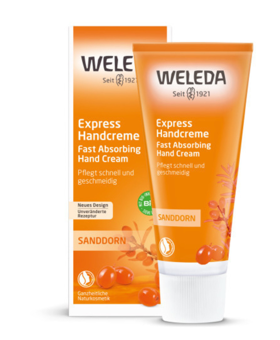 Weleda Sea Buckthorn Fast Absorbing Hand Cream 50ml / 1.7 Fl