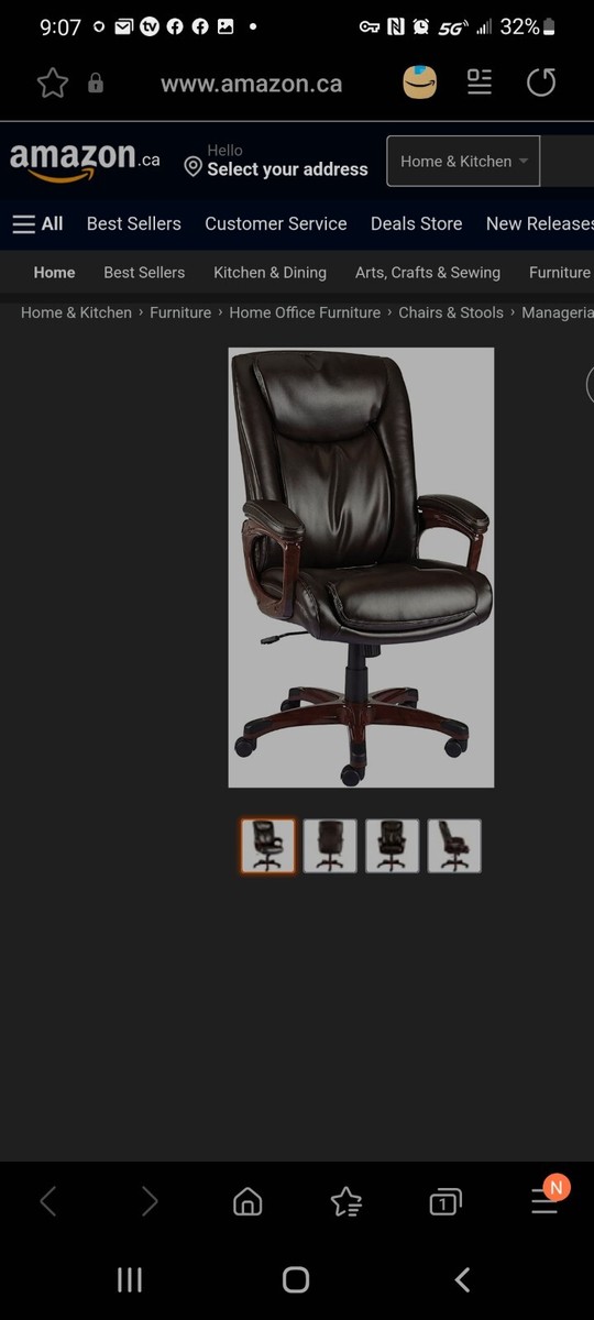 Executive Chairs Amazon Computer Chair Best Seller Serta 45752