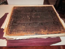 1895 SCENES FROM EVERY LAND BOOK OVER 500 PHOTOGRAPHIC VIEWS - AMOST 14 POUNDS