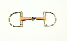 D ring Bit stainless steel with leather Jointe Horse  Snaffle Bit Pakistan Made