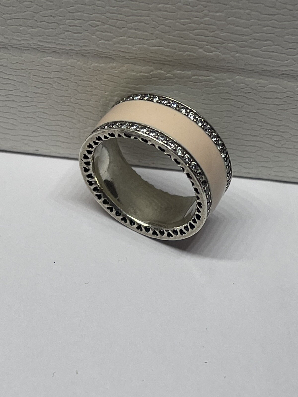 Authentic Pandora Ring No Stone Missing Size 52 S… - image 2