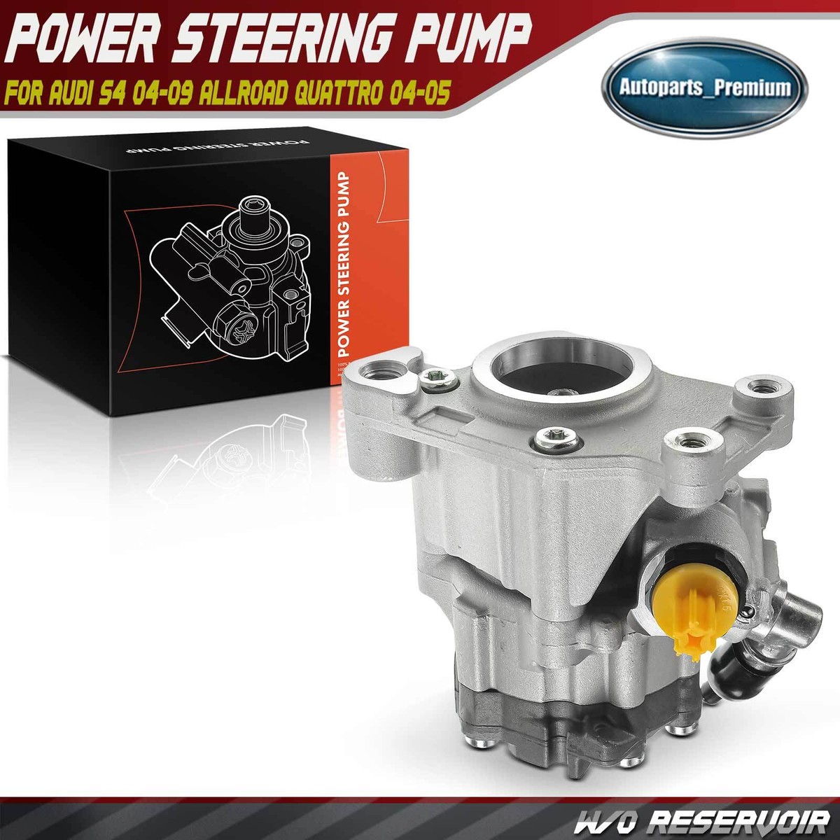 Power Steering Pump for Audi S4 Allroad Quattro 2004-2009 V8 4.2L