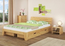 Letto futon matrimoniale pino massello naturale 160x200 accessori a scelta