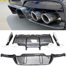 Carbon Fiber PSM Style Rear Bumpers Diffuser Lip For 13-16 BMW F06 F12 M6 Coupe