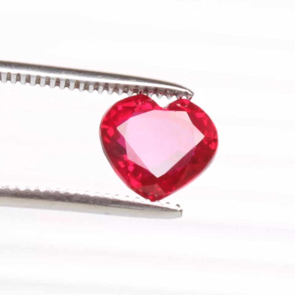 Red Certified Ruby Blood 4.60 Ct. Heart Cut Mozambique Amazing Loose Gemstone - Image 3 of 4
