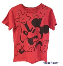 Disney Store Red Mickey Mouse Unisex T-Shirt Youth XL 14
