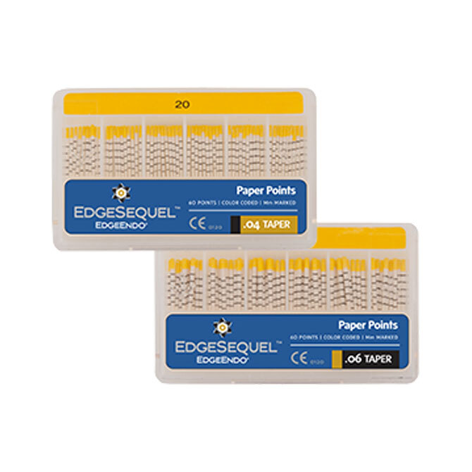 Endodontic EdgeSequel Sapphire Paper Points By EdgeEndo (60/Pack) | eBay