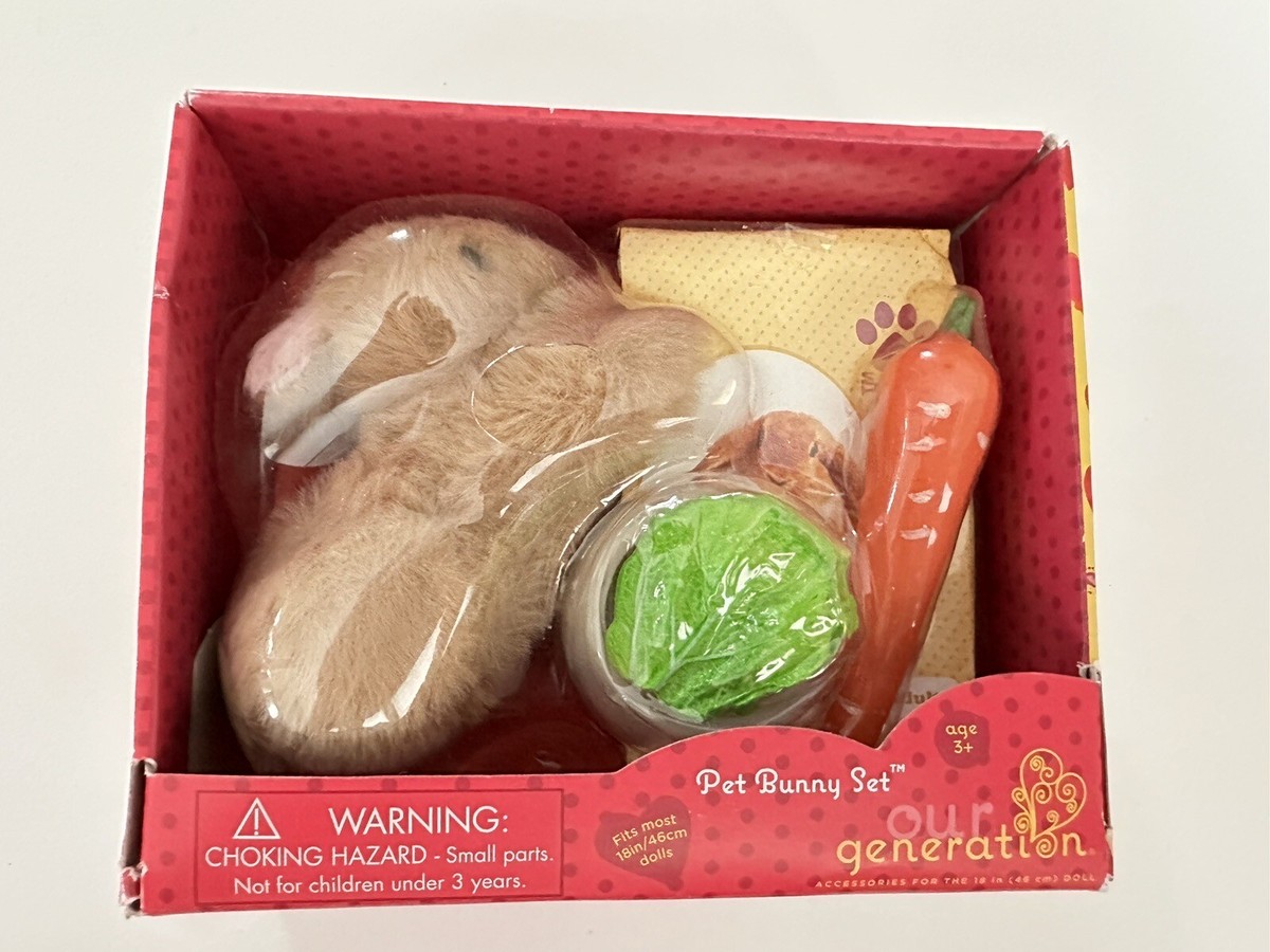 Our Generation Pet Bunny Set Our Generation Pet Bunny Rabbit Set