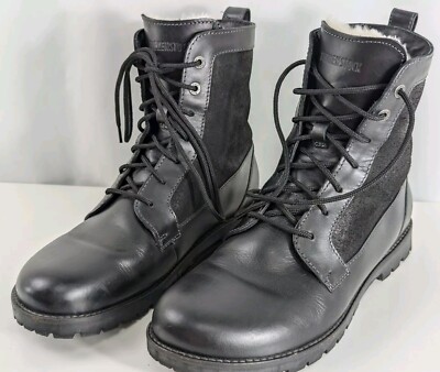 BIRKENSTOCK GILFORD High Lined Mid Calf Black Leather Lace Up