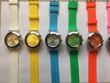 OROLOGIO IN GOMMA COLORATO CON CONFEZIONE REGALO VARI COLORI UNISEX 